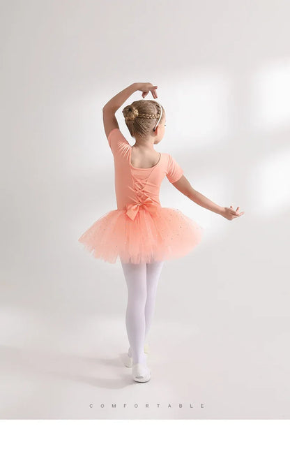 Children's Dance Costume Girl Dress Tutu Outfit Vestido Girls Clothes Ballet Leotard Robe Fille Summer Ballet Skirt Baby Dresses