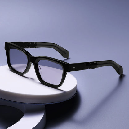 Oversized Glasses for Women Men Polarized Sunglasses Retro Thick Acetate Frame Trendy Wide Bridge UV400 Daily Wear
