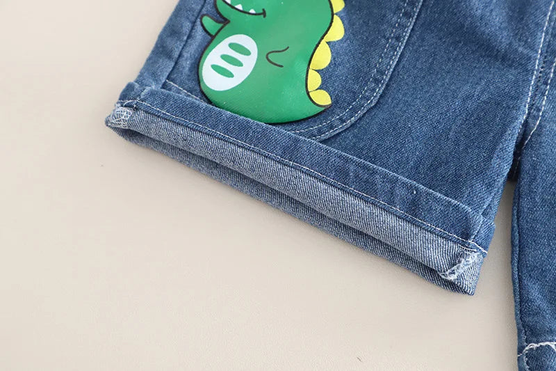 New Summer Baby Boys Clothes Set Children Short Sleeved T-Shirt Shorts 2Pcs/Sets Kids Girls Clothing Suit Infant Cartoon Costume