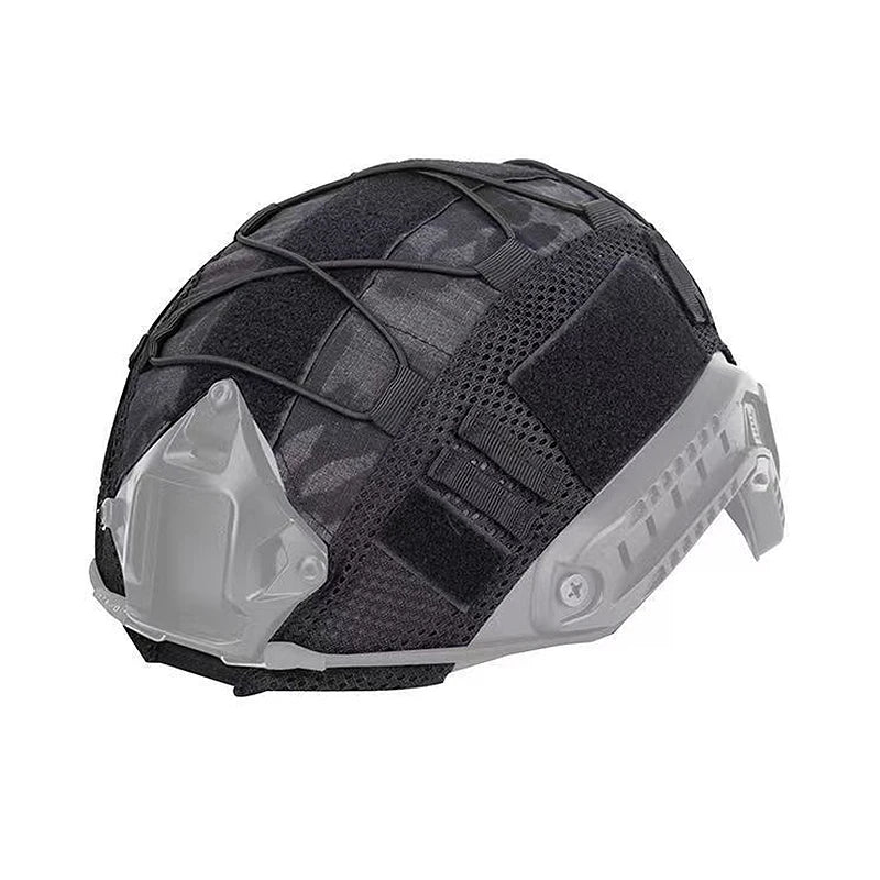 BOOIU Tactical Helmet Cover Cloth for Airsoft Fast Helmet with Velcro Hunting CS Camo Safety Helmet Cloth-Without Sport Helmet