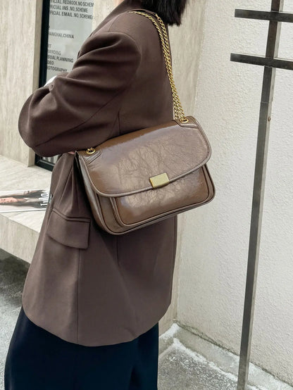 Luxury handbags female crossbody bags Tofu small square shoulder bag women bags new fashion 2025 genuine cowhide leather satchel
