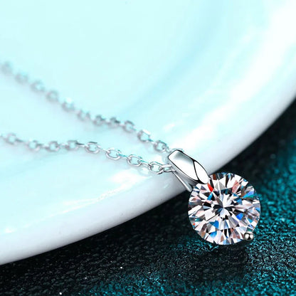 D VVS1 Moissanite Necklace Diamond Pandent 1-3ct GRA Certified s925 Sterling Silver 18k Necklaces for Women Dainty Gift