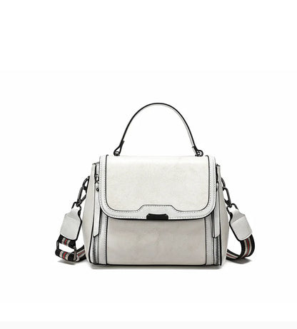Cowhide Women's Tote Bag 2024 New Luxury Genuine Leather Shoulder Crossbody Bags High Quality Vintage Female Handbag 6241