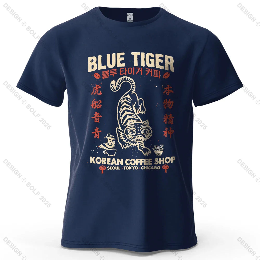 Trendy Printed Men's T-Shirt 100% Cotton Oversized Cultural Graphic Tees for Women Tops Tees Casual Streetwear