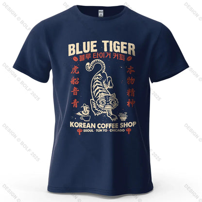 Trendy Printed Men's T-Shirt 100% Cotton Oversized Cultural Graphic Tees for Women Tops Tees Casual Streetwear