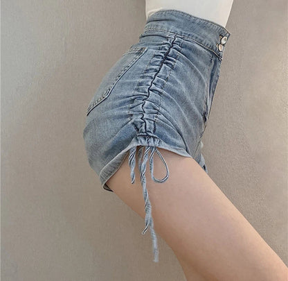 Sexy Womens Denim Shorts Tight High Waist Skinny Short Pants for Women To Wear Jeans Booty Korean Style Low Price Elasticty Hot