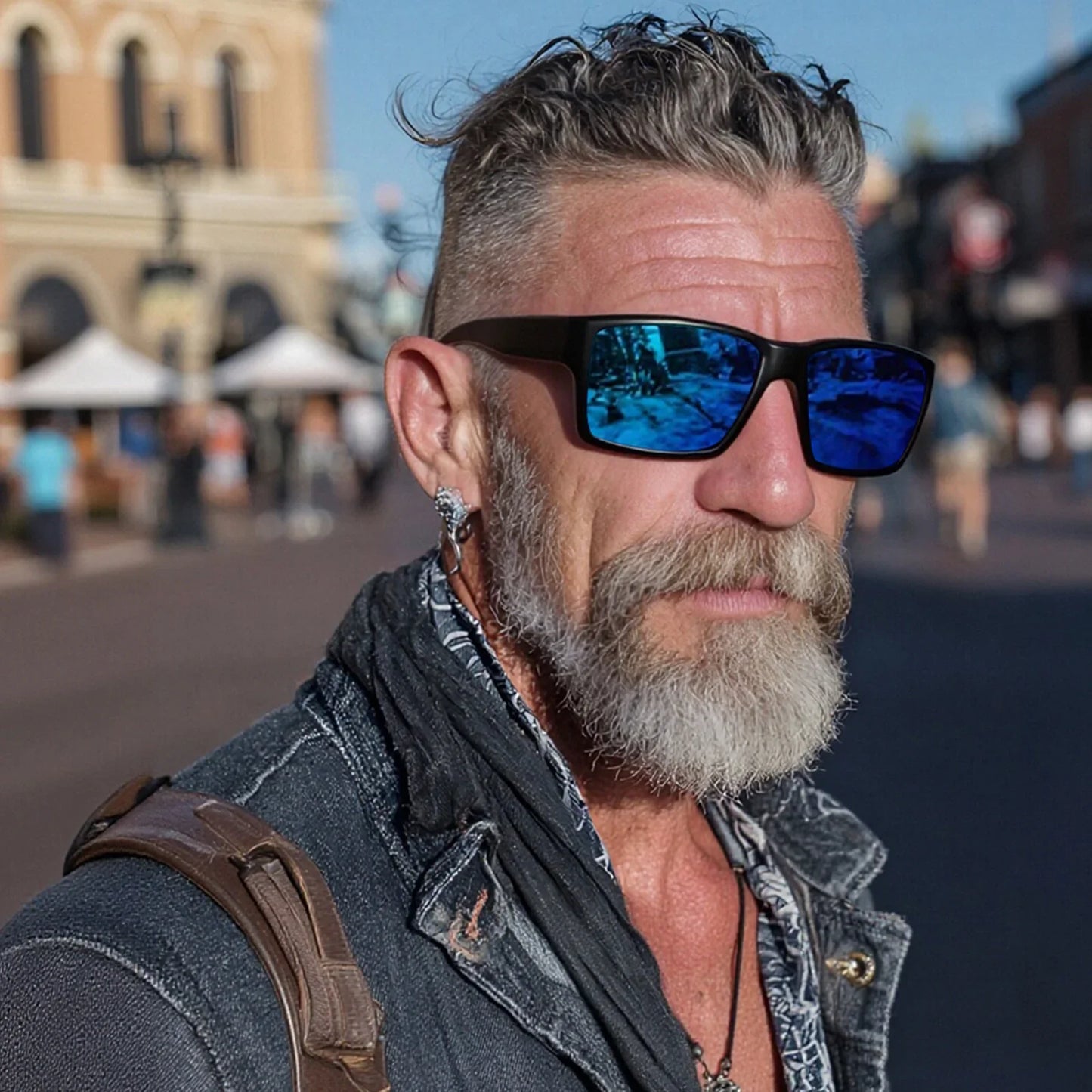 Z87 XL Safety Sunglasses for Men Big Head Fit TR90 Durable UV400 Outdoor Work & Driving 8703