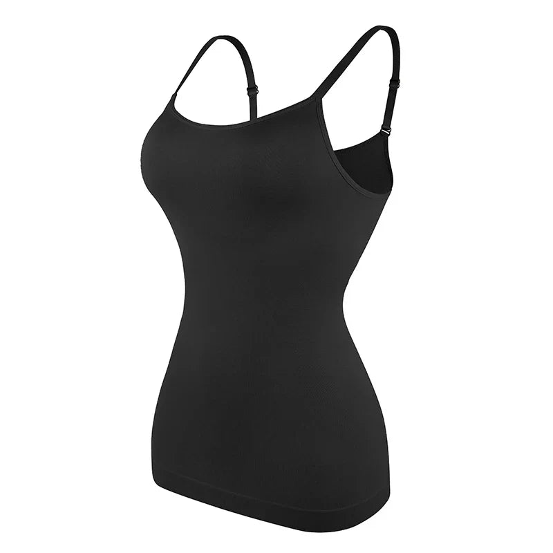Seam-free Camisole Vest Shapewear Bodysuit for Women Tummy Control Butt Lifting Body Shaper Smooth Invisible Slimming Underwear