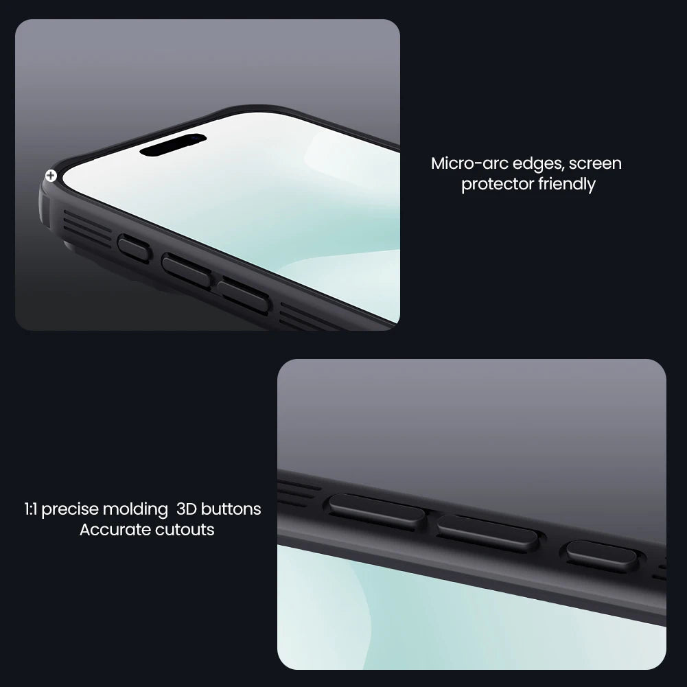 For iPhone 17 Pro Max Case NILLKIN Case For iPhone 17 Air 17 Pro Magnetic Camshield Cover Lens Protection