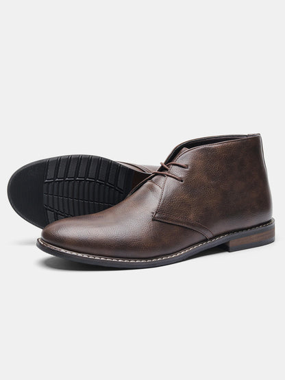 Retro Style Men Boots leather boots Men Ankle Boots #KD581