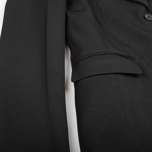 Women Elegant Waist-Hugging Blazer Single Buttons Blazer with Shoulder Pads New 2025 Spring Fall Fashion Basic Blazer