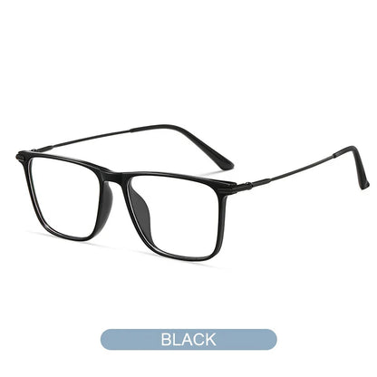 Titanium Classic Men's Square Frames Anti-blue Light Reading Glasses Myopia Can Be Customized Prescription Glasses 007