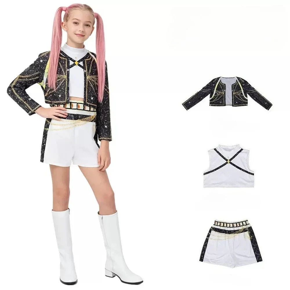 Mira Cosplay Costume kpop Women Girls Halloween Carnival Audlt Kids Child Party Role Playing Outfits