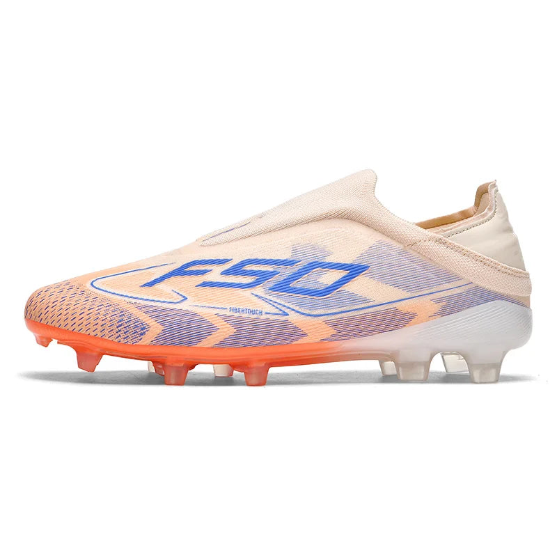 New Men Soccer Shoes Training TF/FG Outdoor Sport Football Boots Adult Long Spikes Non Slip Cleats Breathable Match Comfortable