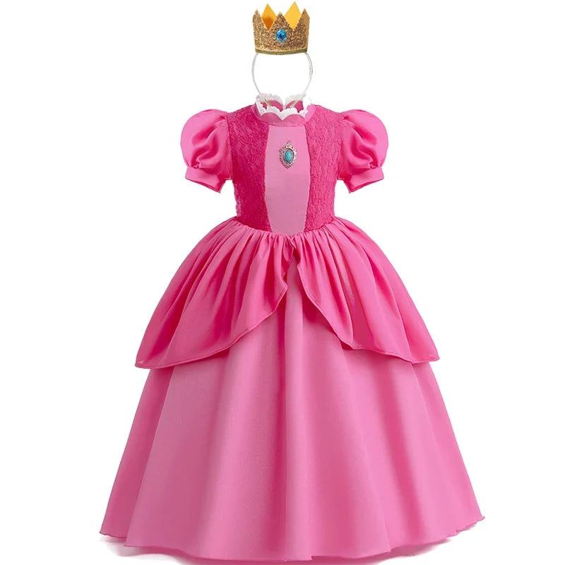 Kids Girl Princess Dress Cosplay Princess Costume Children's Birthday Carnival Dress Girls Party Dress Performance Costume
