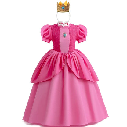 Kids Girl Princess Dress Cosplay Princess Costume Children's Birthday Carnival Dress Girls Party Dress Performance Costume