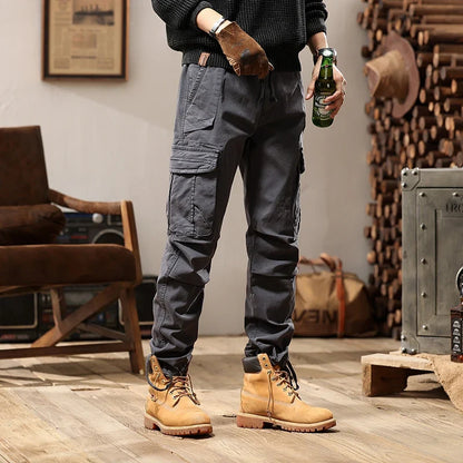 New Men Fashion Military Cargo Army Pants Slim Regualr Straight Fit Cotton Multi Color Camouflage Green Yellow Trousers BL7606