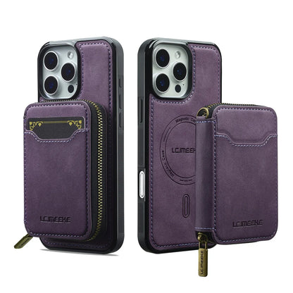 For Magsafe Magnetic Leather Phone Case for iPhone 16E 17 Air 16 15 Plus 14 13 12 11 Pro Max Wallet Card Holder Pocket Cover