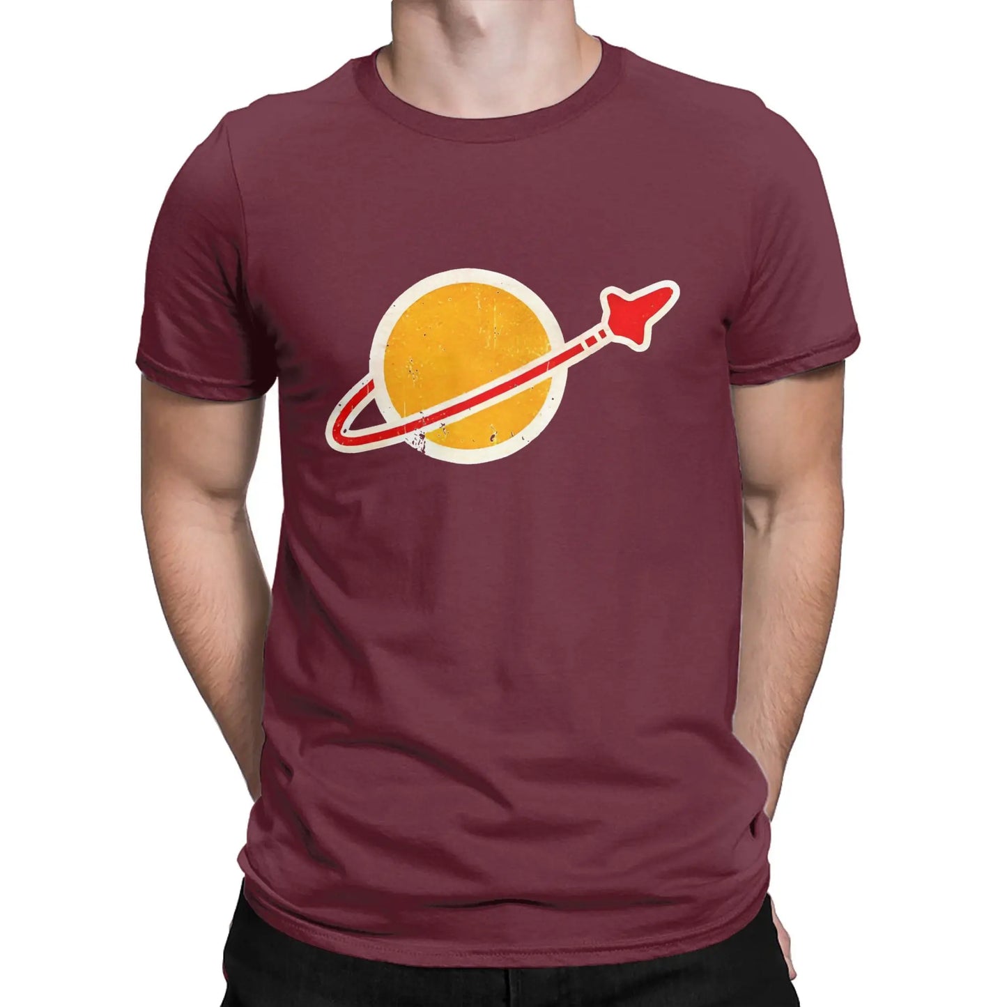 Classic Spaceman Vintage Lego space T Shirts for Men 100% Cotton Novelty T-Shirts Round Collar  Tee Shirt Short Sleeve Clothes