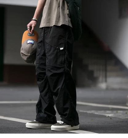Spring Summer Korean Outdoor Functional Waterproof Cargo Pants For Men Clothing Harajuku Joggers Casual Breathable Pants Male