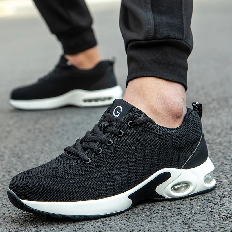 35-50 Air Cushion Working Shoes For Men Anti-Smashing Steel Toe Puncture Proof Construction Safety Shoes Sneakers Male Footwear