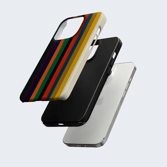 Cream Color StripesPhone Case for Magnetic  for IPhone 17 16 15 14 13 Pro Max Plus Single Double-layer Tough Case