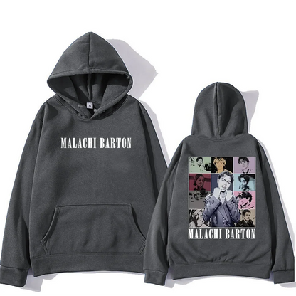Malachi Barton Graphic Hoodie Men Women's 2025 vintage Autumn Winter Fashion pullovers Long Sleeve Fleece hip hop gothic clothes
