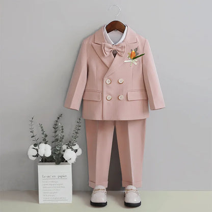 Hot Sale  Kids Stage Performance Blazer Suit Baby Birthday Formal Ceremony  Little Boys  Photography Suit