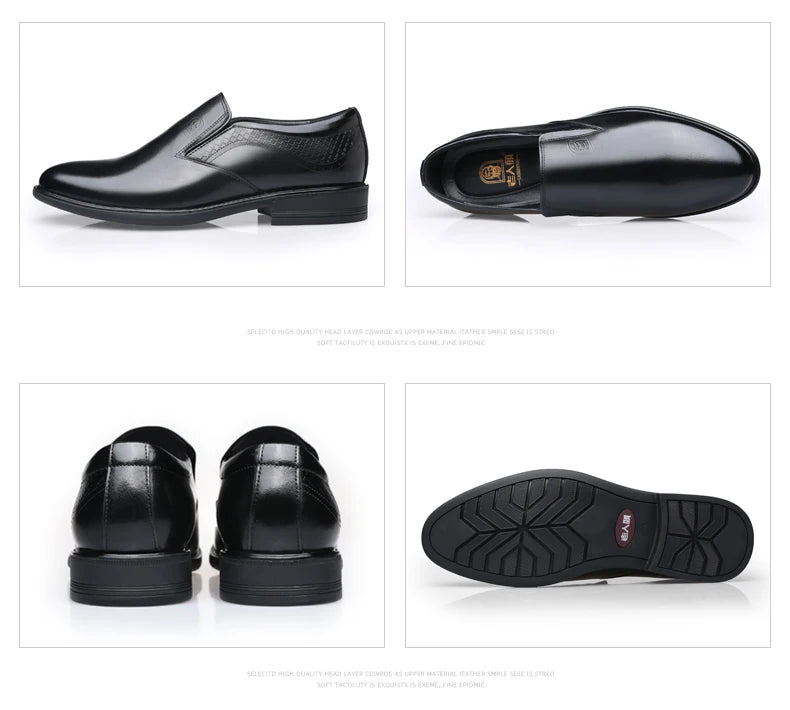Genuine leather breathable business casual leather shoes Korean version formal British commuting leather shoes