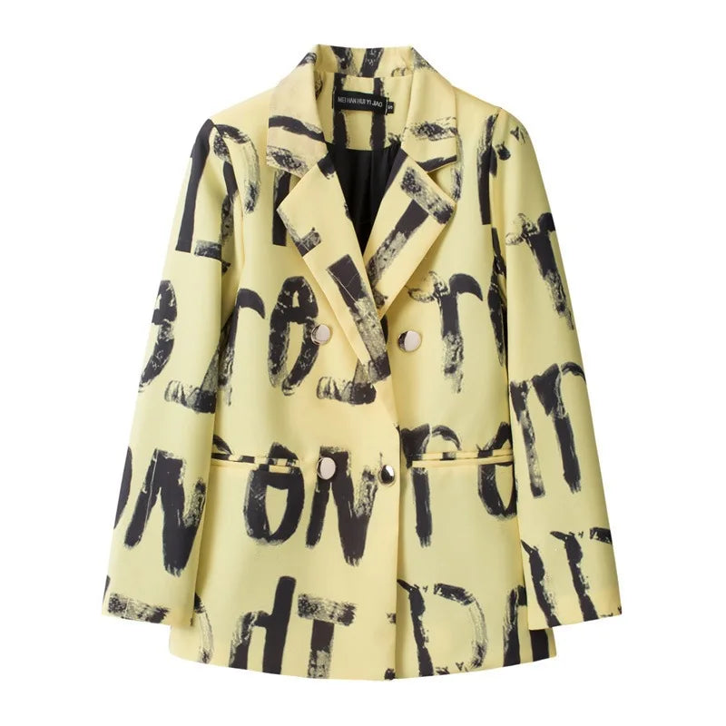 Casual Plaid Women's Suit Jacket Spring Autumn New Style Large Size Street Style Top Quality Polyester Commute Style Fashionable