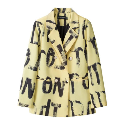 Casual Plaid Women's Suit Jacket Spring Autumn New Style Large Size Street Style Top Quality Polyester Commute Style Fashionable