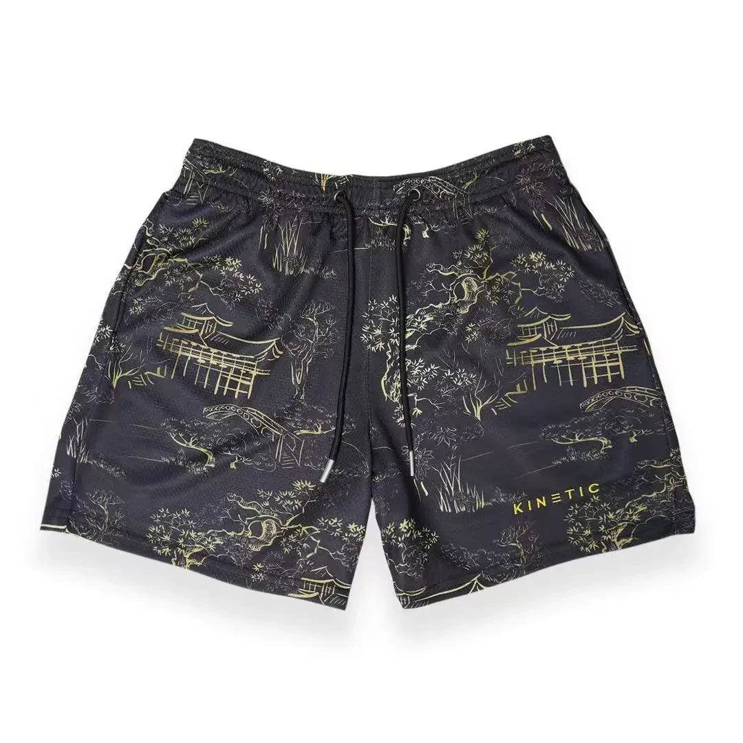 Summer Mens Sports Gym Fitness Running Basketball Short Pants Quick Dry Mesh Trend Jogger Beach Casual Motorcycle Shorts