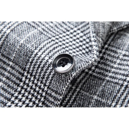 2025 New Business Dinner Gentleman Slim Gentleman Group Dress Fashion Men British Style Dress Best Man Plaid Plaid Plaid Blazer