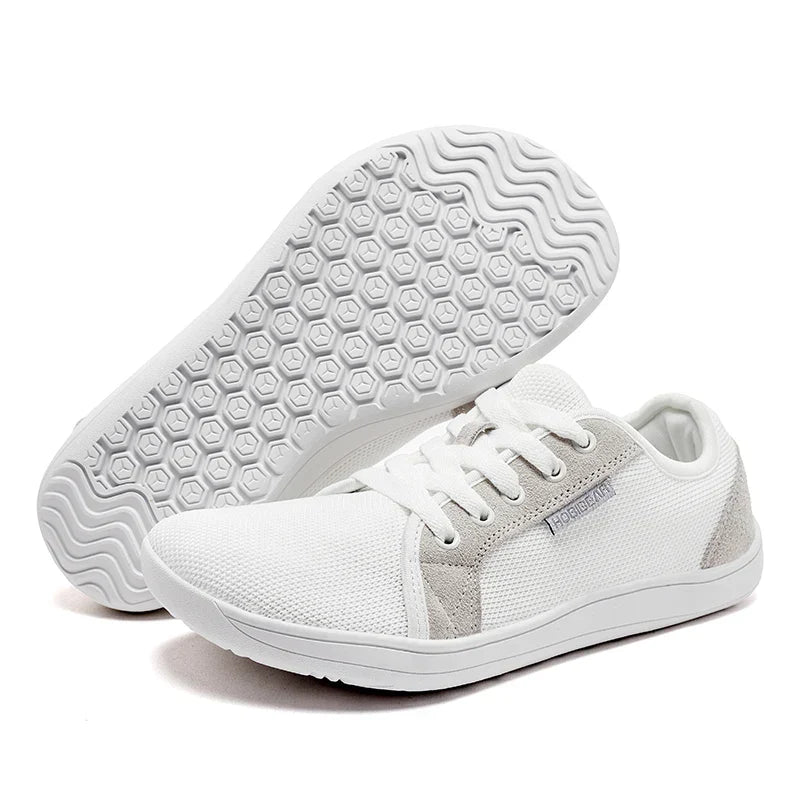 Wide Toe Barefoot Shoes Womens Mens Outdoor Lace Up Running Sneaker Zero Drop Comfortable Casual Shoes