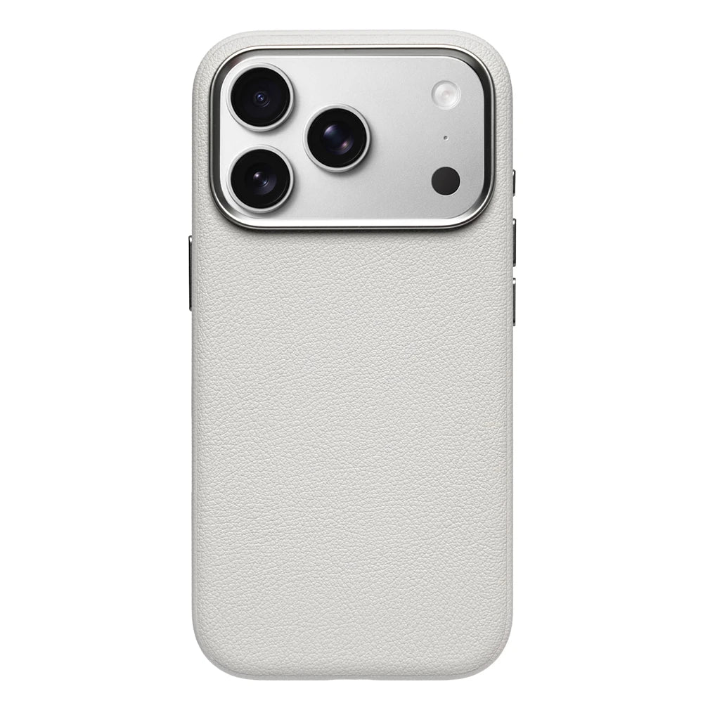 Luxury Business Shockproof PU Leather Camera Button Case For iPhone 17 Pro Max Air For Magsafe Magnetic Wireless Charging Cover