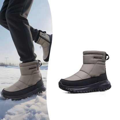 Brand Winter Sneakers Men's Boots Thick Plush Warm Men's Snow Boots Soft Non-Slip Men Ankle Boots Outdoor Waterproof Men's Boots