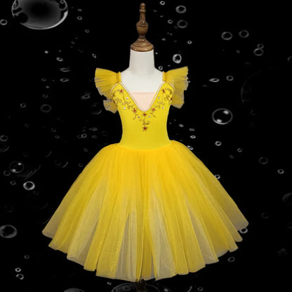 Fashion Children's Day Ballet Dress Kids Tutu Puffy Dance Wear Princess Dresses Girls Summer Performance Clothes Girl Vestidos