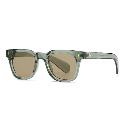 2026 Luxury Square Men Wmen Sunglasses Fashion Gradient Driving Shades Eyewear Vintage Green Trendy Rivets Sun Glasses UV400