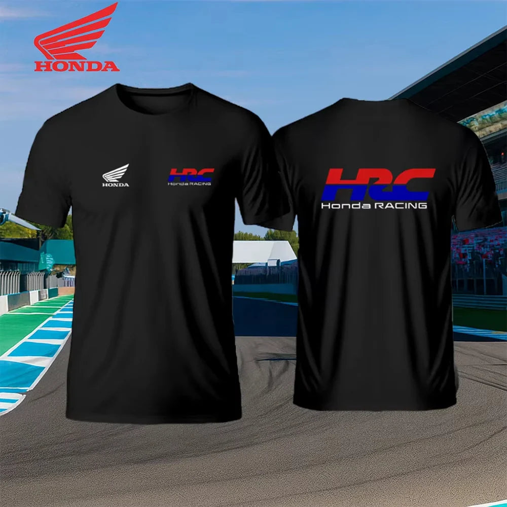 Motorcycle Racing Men's Summer T-shirt Breathable Cotton Short Sleeve Sports Top for Urban Riders and Outdoor Bikers