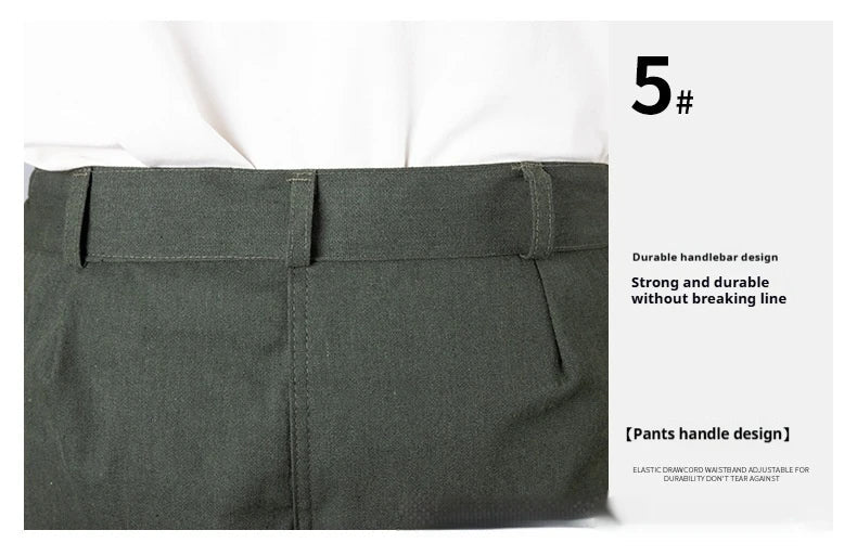 Spring and Autumn Men's Wear Resistant Crotch Work Pants Straight Leg Labor Protection Pants Factory Workshop Camouflage Pants