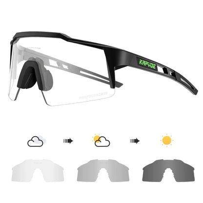 Red Photochromic Cycling Sunglasses for Men Blue Photochromic Cycling Glasses Mountain New Bicycle Goggles Eyewear Sports