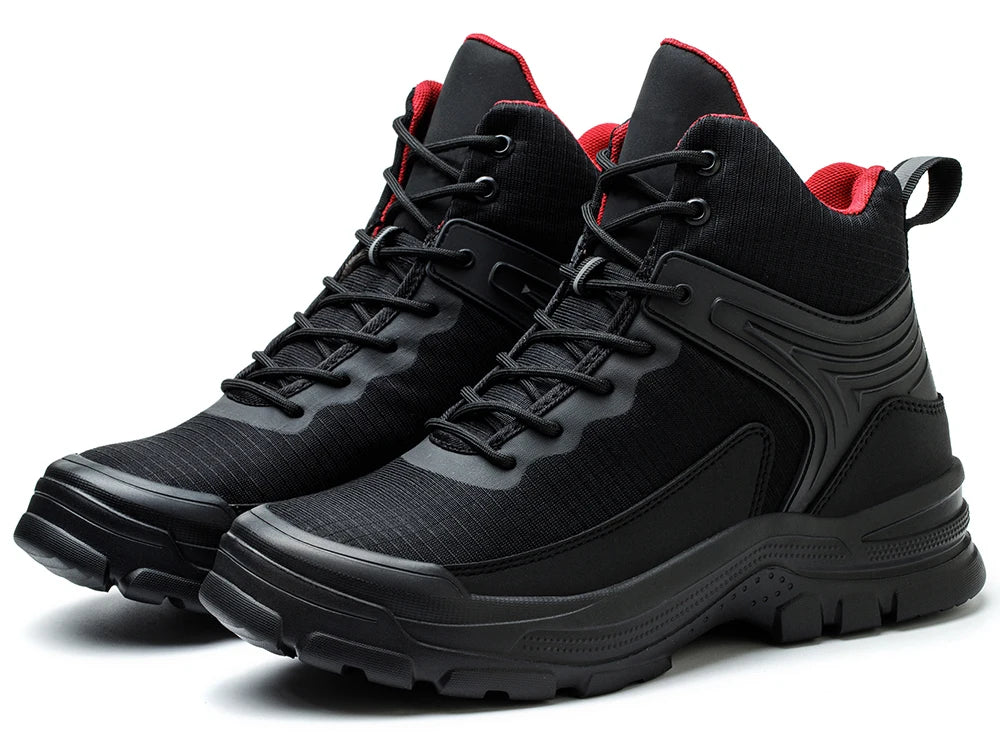 New 2026 Fashion Men Work Safety Boots Anti-smashing Industrial Work Shoes Sneakers Anti-sand Boot Outdoor Ankle Male Footwear