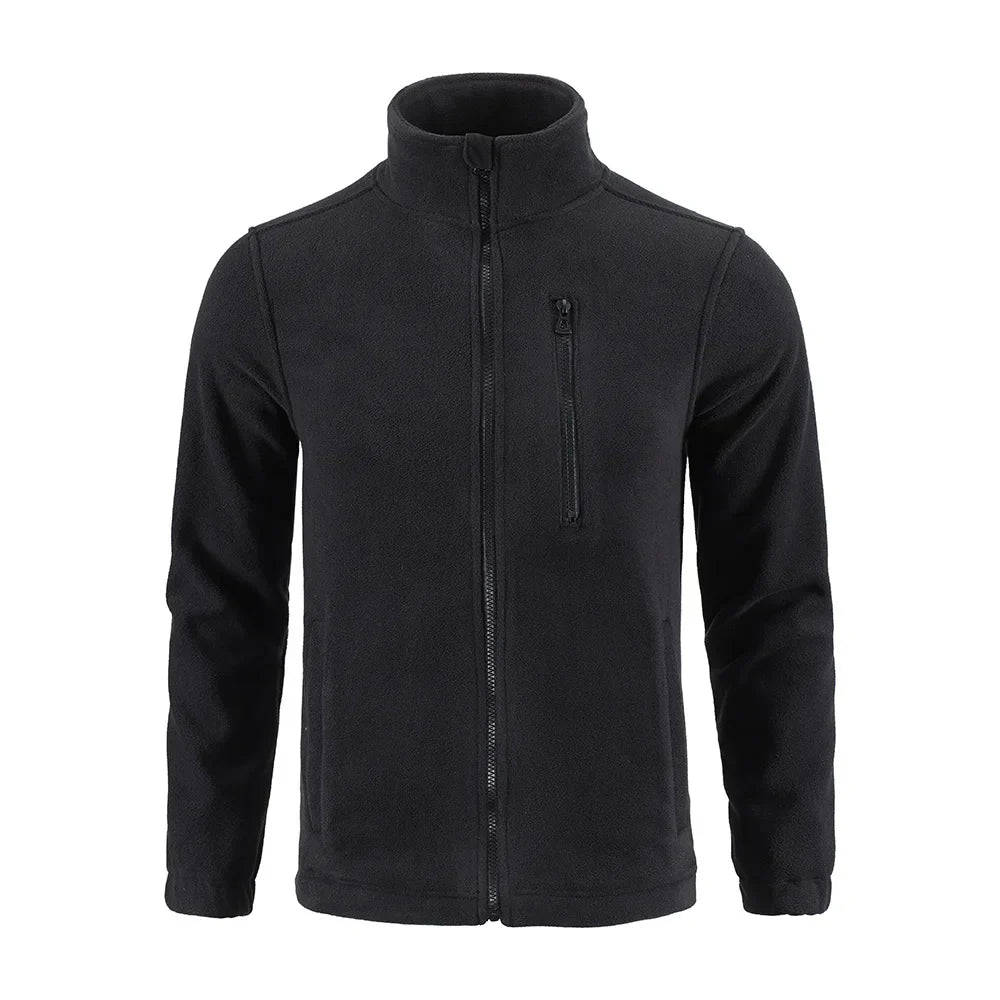 Outdoor Camouflage Fleece Jacket Double-Sided Shake Fleece Cardigan Tactical Jacket Warm Mountaineering Suit