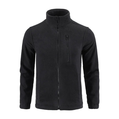 Outdoor Camouflage Fleece Jacket Double-Sided Shake Fleece Cardigan Tactical Jacket Warm Mountaineering Suit