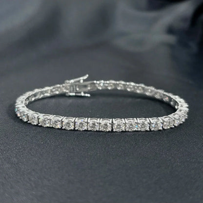 Full Moissanite Tennis Bracelet 925 Silver Plated 18k Gold for Women Man Wedding Party Fine Jewelry Can Pass Diamond Test