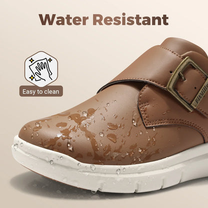 Men's Leather Shoes Wide Shoes for Swollen Feet Men's Diabetic Walking Shoes for Outdoor Business Walking Shoe