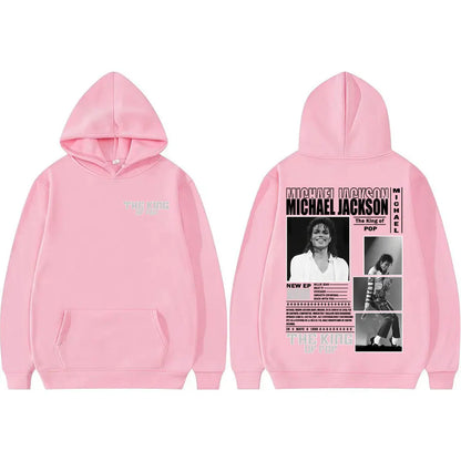 King of Pop Michael Jackson Bad Era Hoodies Men Women Fashion Hip Hop High Street Sweatshirt Fleece Casual Long Sleeve Pullovers