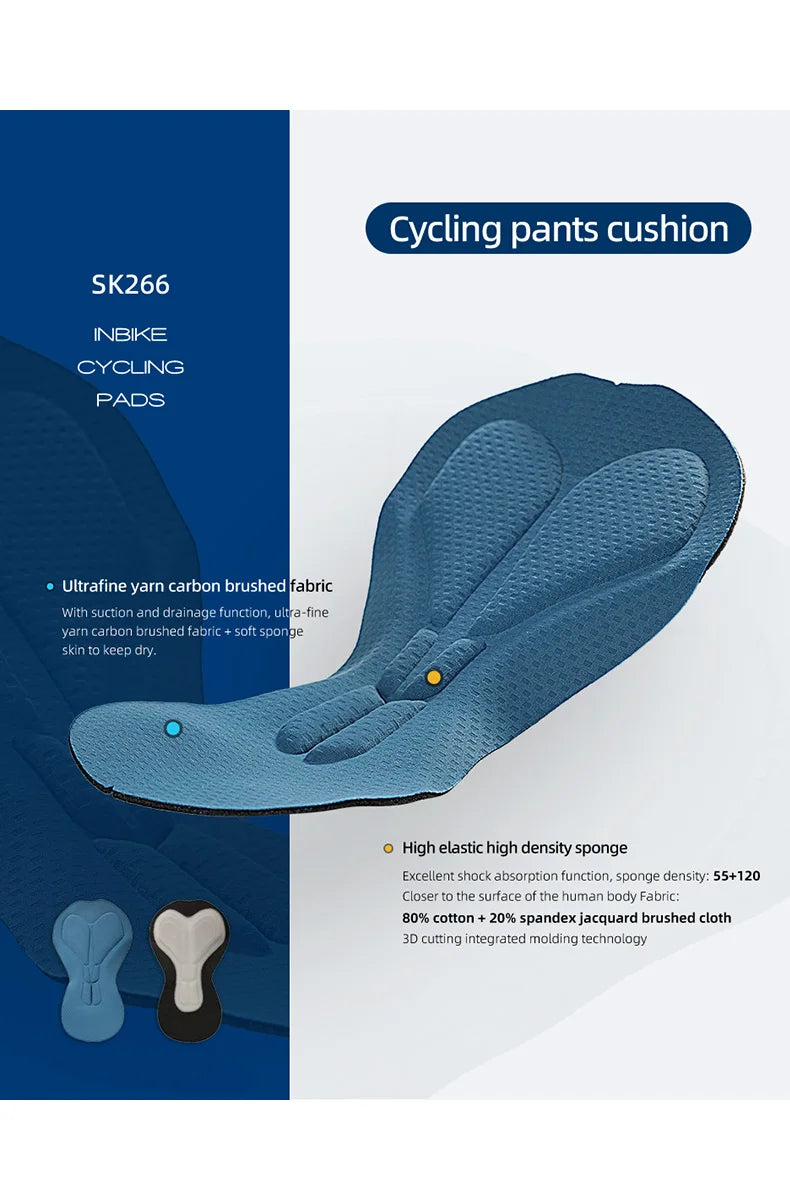 Pro Summer Men's Cycling Shorts Bicycle Pants Shock-absorbing Cycling Clothing Mountain Road Bike Tousers With Pocket