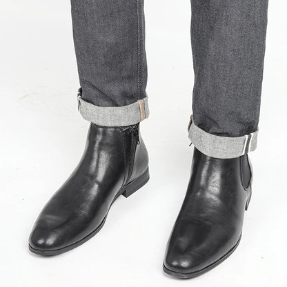 Size 7~13 Men Chelsea Boots Italian Style Ankle Boots soft leather Men Boots