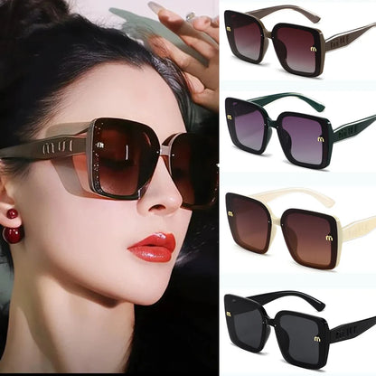 2026 New Luxury Square Sunglasses for Women Sun Glasses Oversized Frame UV400 Protection Trendy Shades for Driving Daily Wear